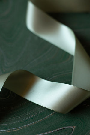 Double-Faced Satin Ribbon - 1 1/2" x 50 yds - Frosted Sage