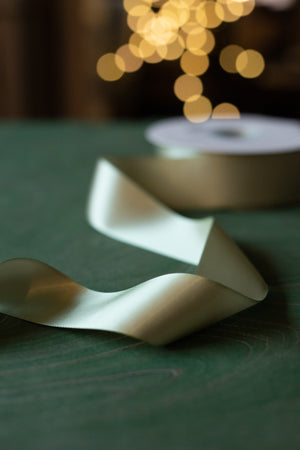 Double-Faced Satin Ribbon - 1 1/2" x 50 yds - Frosted Sage