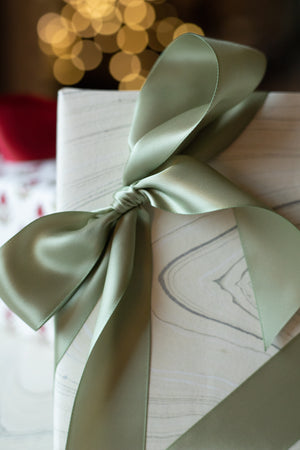 Double-Faced Satin Ribbon - 1 1/2" x 50 yds - Frosted Sage