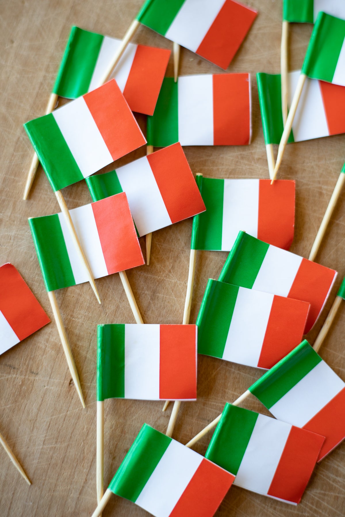 Italian Flag Picks - Pack of 20