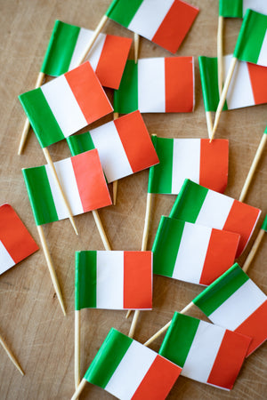Italian Flag Picks - Pack of 20