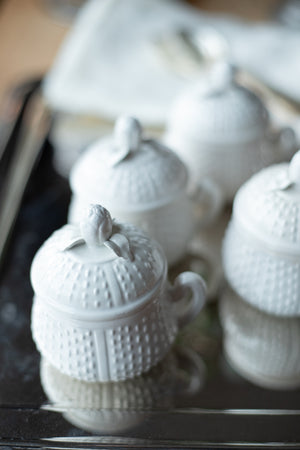 Antique Italian Pots de Creme Pots - Set of 4