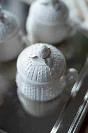 Antique Italian Pots de Creme Pots - Set of 4