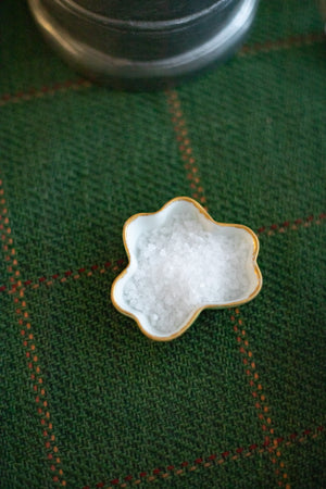 Antique Shamrock Salt Cellar