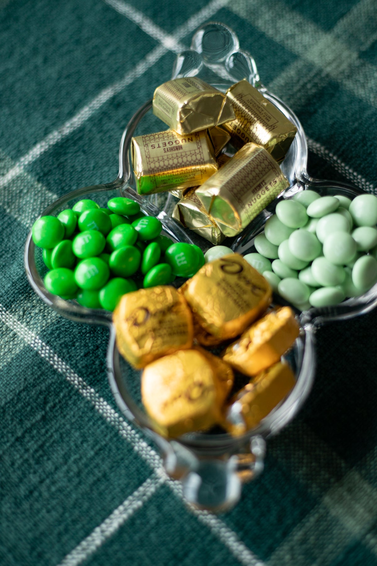 Vintage Quatrefoil (4-Leaf Clover) Glass Dish