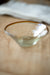Handblown Glass Condiment Bowl with Brown Rim
