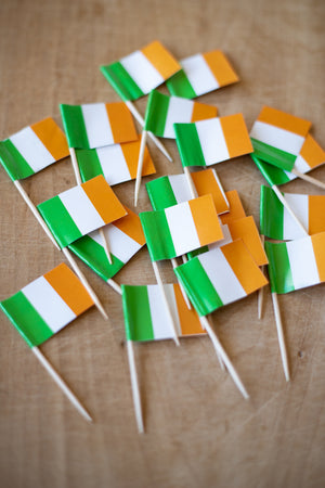 Irish Flag Picks - Pack of 20