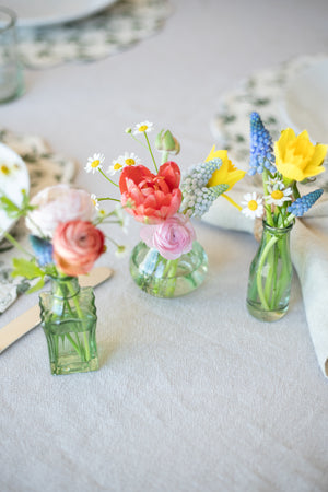 Green Bud Vases - Set of 3