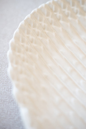 Vintage White Asparagus Platter