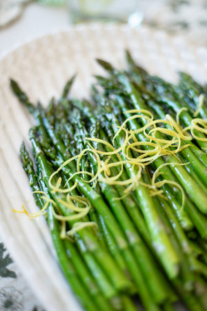 Vintage White Asparagus Platter