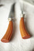 Vintage Brown Bakelite Carving Set - Knife and Fork