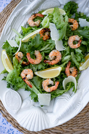 Vintage Large White Seafood Platter