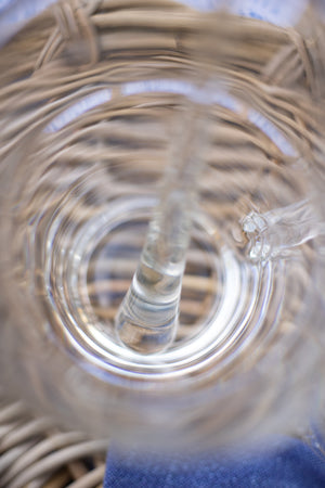 Vintage Clear Glass Stir Sticks Set