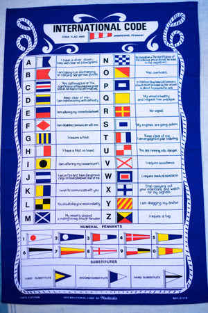 Vintage Nautical Dish Towel - Choose Your Style