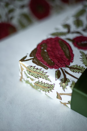 Hand Block Printed Gift Wrap Sheets - Newport