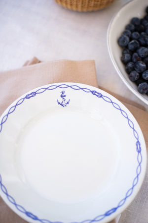 Vintage Nautical Salad/Dessert Plates - Set of 4
