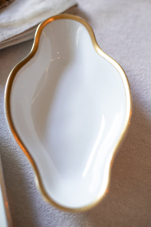 Vintage Gold-Rimmed Candy/Nut/Relish Dish - Choose Style