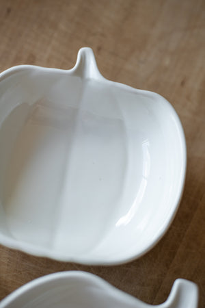 White Pumpkin Nesting Dishes - Set of 3