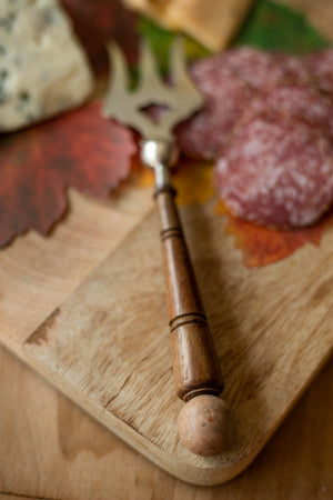 Antique Cold Cut Fork for Charcuterie