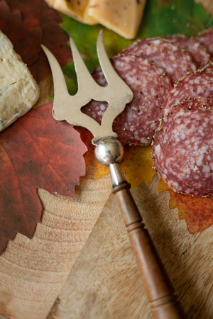 Antique Cold Cut Fork for Charcuterie