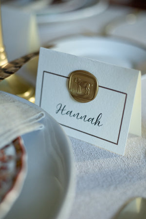 Equestrian Place Cards - Set of 8 - Choose Color
