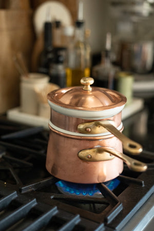 Vintage Copper Ban Marie (Double Boiler)