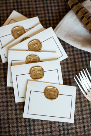 Equestrian Place Cards - Set of 8 - Choose Color