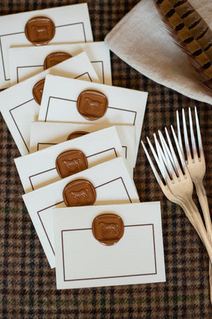 Equestrian Place Cards - Set of 8 - Choose Color