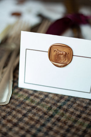 Equestrian Place Cards - Set of 8 - Choose Color