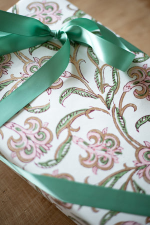 Hand Block Printed Gift Wrap Sheets - Northampton