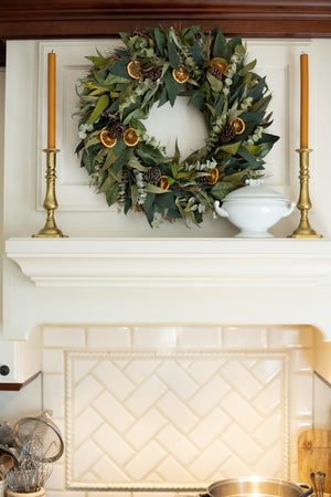 Citrus & Eucalyptus Wreath - 18"
