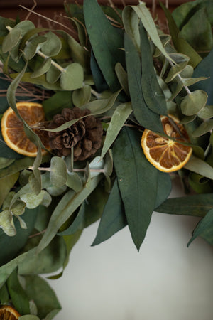 Citrus & Eucalyptus Wreath - 18"