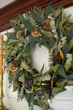 Citrus & Eucalyptus Wreath - 18"