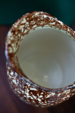 Vintage Brown Splatterware Pitcher/Jug