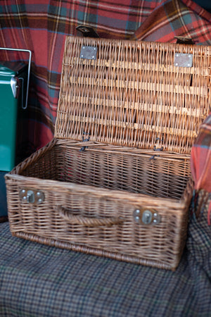 Vintage British-Style Small Picnic Hamper - Choose Your Size