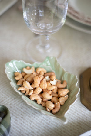 Vintage Green Leaf Dish