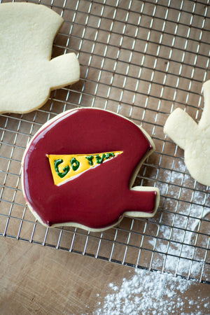 Copper Cookie Cutter - Football Helmet