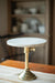 Antique Brass and Marble Cake Stand - 10"