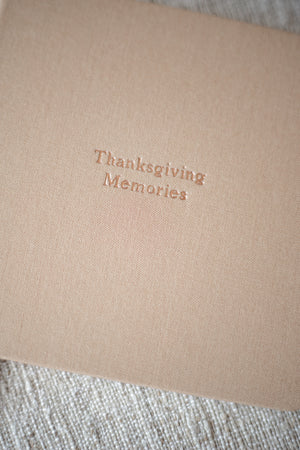 Thanksgiving Memories Book