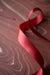 Double-Faced Satin Ribbon - 7/8" x 50 yds. - Crabapple Red