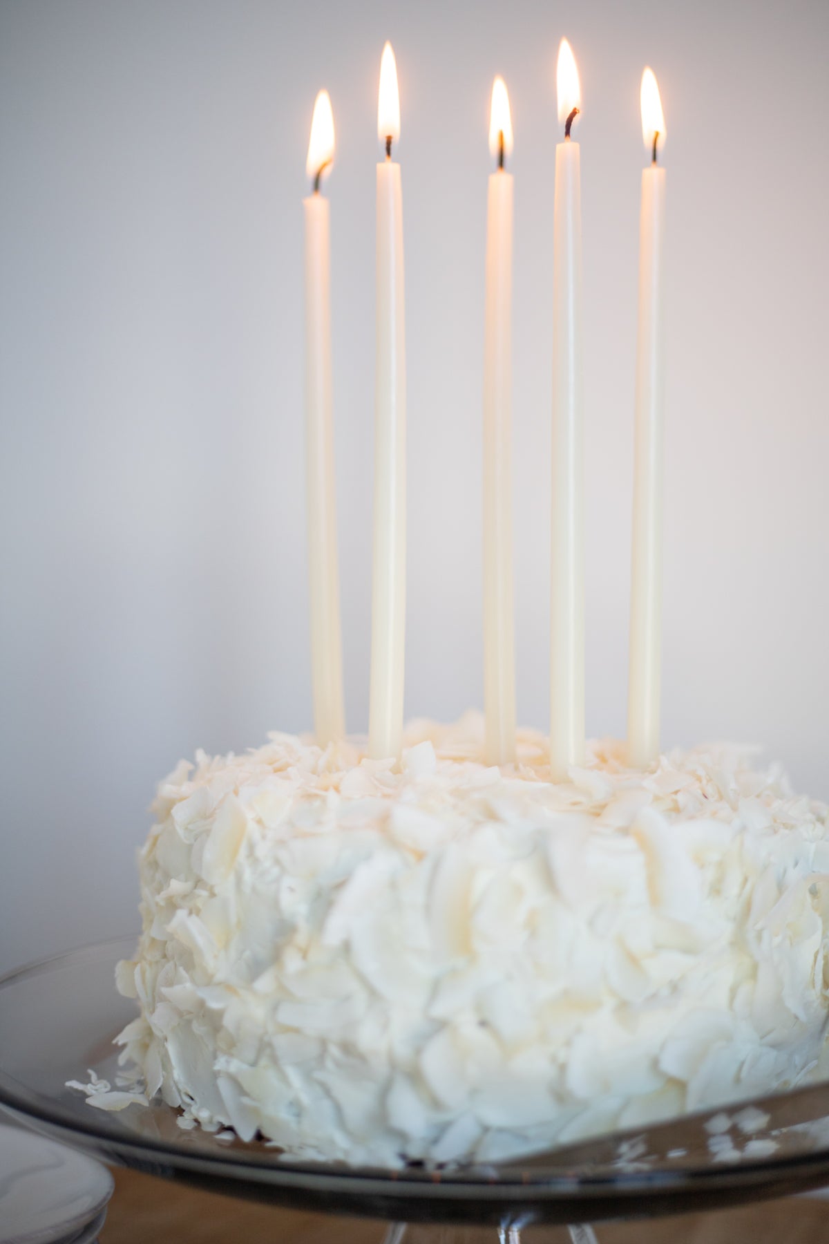 Tall Skinny Birthday Taper Candles - Color: Buttermilk - 12 ct