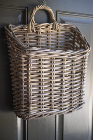 Rattan Front Door Basket