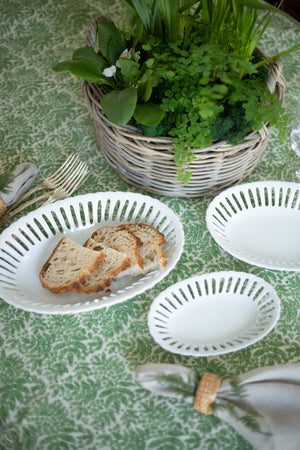 Vintage Scallop-Edge Serving Dishes - Set of 3