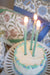 Tall Skinny Birthday Taper Candles - Color: Oakmoss Green - 12 ct