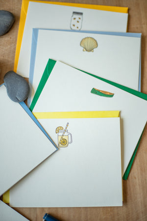 New England Summer Letterpress Notecard Set - Box of 10 Designs