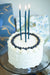 Tall Skinny Birthday Taper Candles - Color: Lake Blue - 12 ct