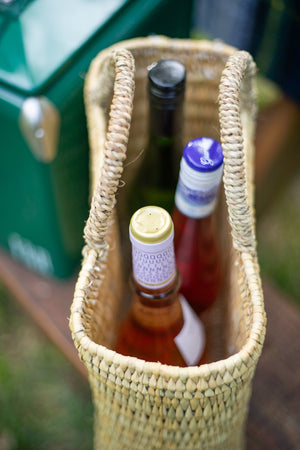 French Bottle Basket