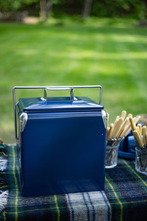 Blue Metal Picnic Cooler