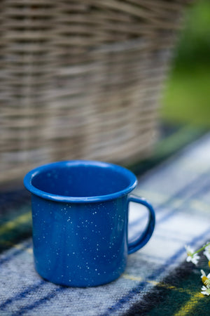 Blue Enamelware - Mug - (12 oz)