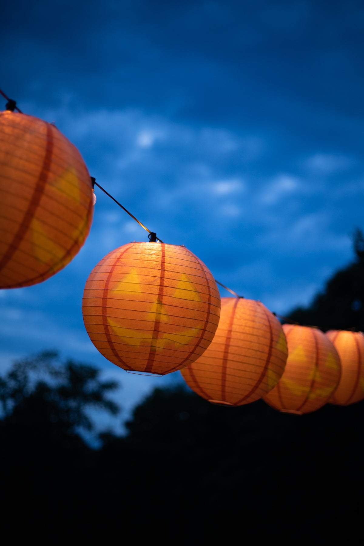Jack-o-Lantern Paper Lantern - 14"